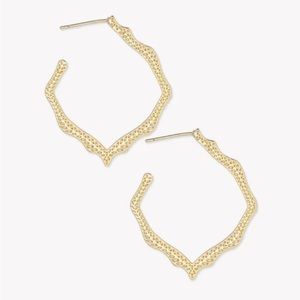 Kendra Scott Miku Hoop Earrings in Gold